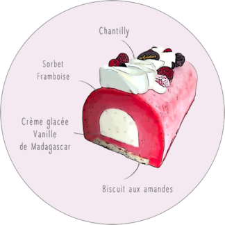 La Bûche glacée SANTA | La Gelatiera artisan glacier