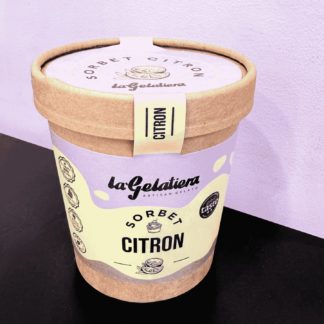 Sorbet vegan citron