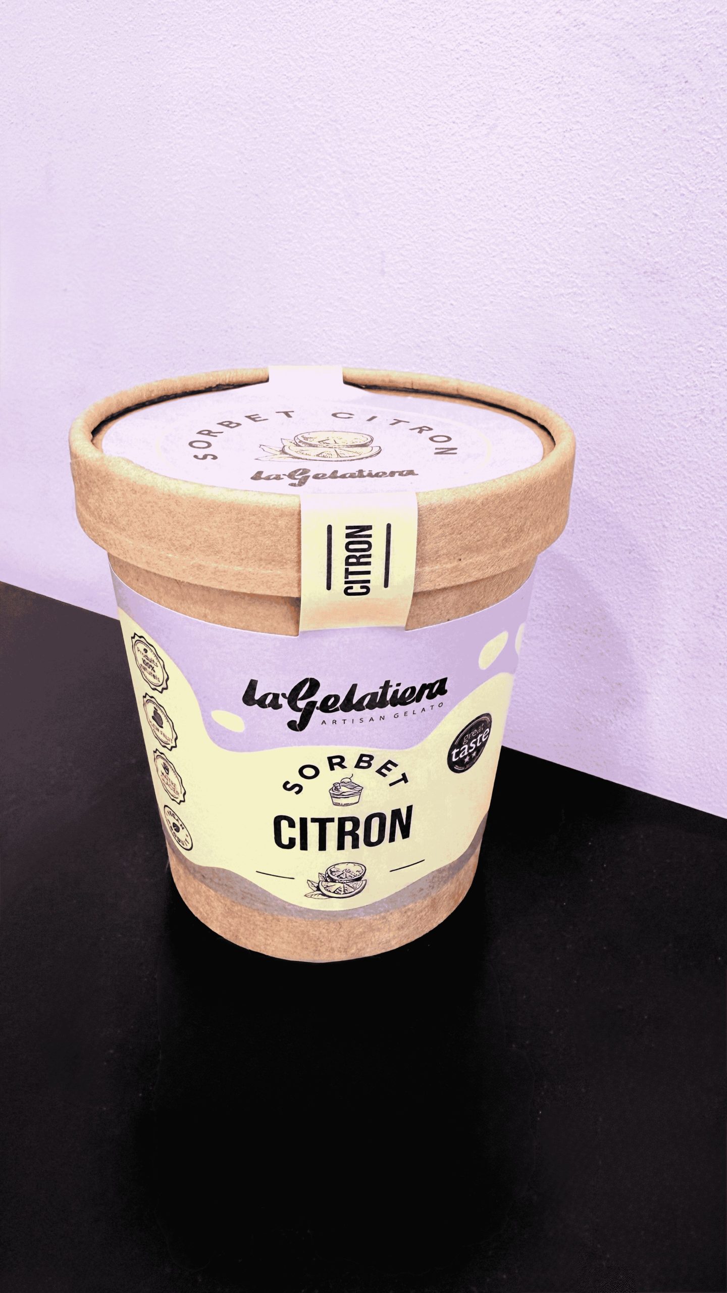 Sorbet vegan citron