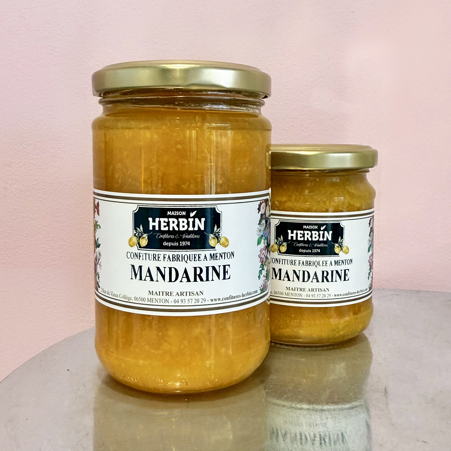 Pots de confiture Mandarine Menton Maison Herbin