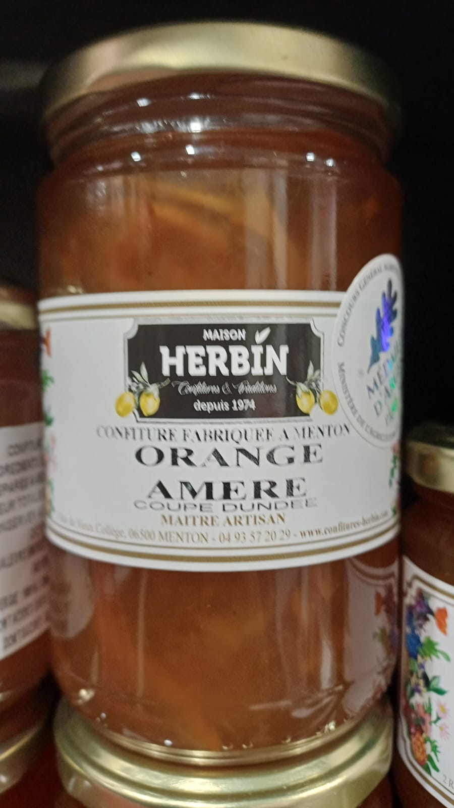 Confiture orange amère Herbin